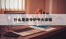 什么是命中炉中火命格_(炉中火命的意思)