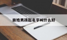 田姓男孩起名字叫什么好_(田姓男孩名字高端大气)