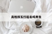 高姓按五行起名吗男生_(高姓的五行)