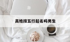 高姓按五行起名吗男生_(高姓的五行)