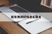 蛇年男孩好吗怎么取名_(蛇年男孩好吗怎么取名字)