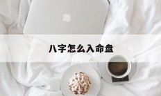 八字怎么入命盘_(怎么算八字命盘)