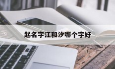 起名字江和汐哪个字好_(汐和溪字取名寓意好吗)
