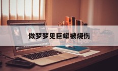 做梦梦见巨蟒被烧伤_(周公解梦梦见断头死人)